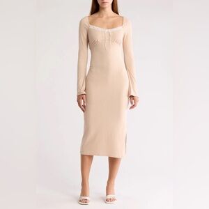 Lush Bow Maxi Long Dress